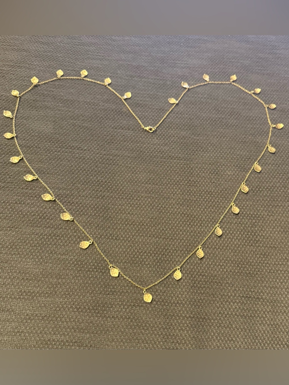 Ralph Lauren Delicate Gold Leaf Charm Necklace - Picture 1 of 3